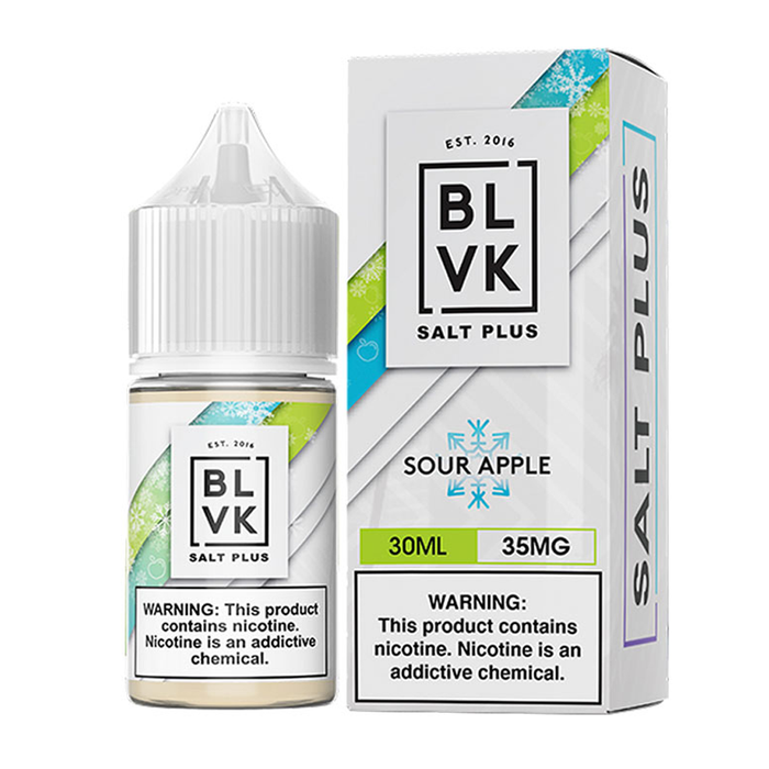 Sour Apple Ice 30ml Nicotine Salt Plus E-Liquid by BLVK