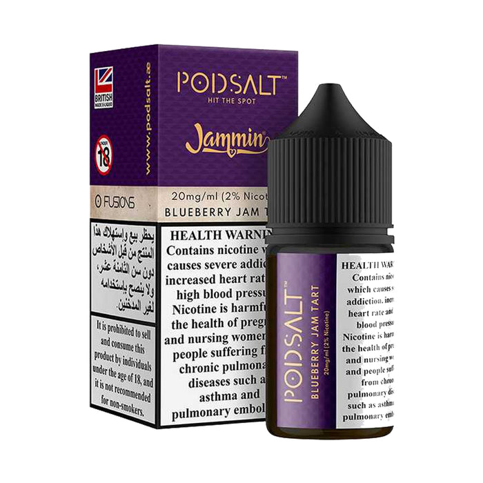 Blueberry Jam Tart Fusion 30ml Nicotine Salt E-Liquid by Pod Salt