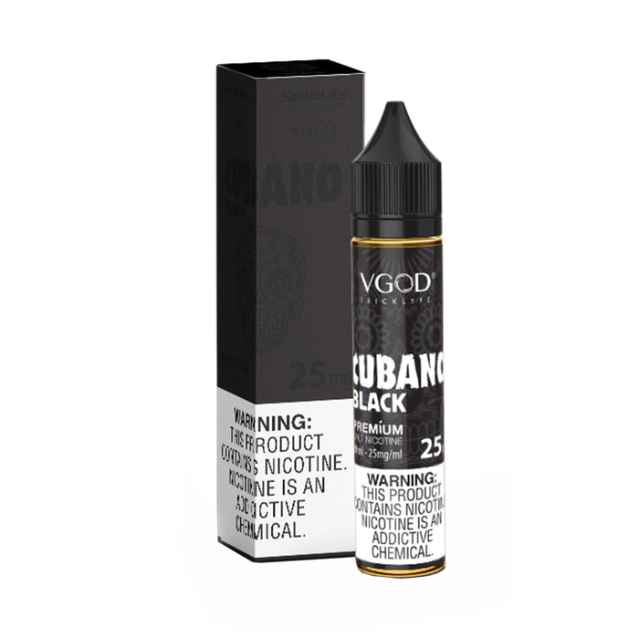 Cubano Black 30ml Nic Salt E-Liquid by VGOD