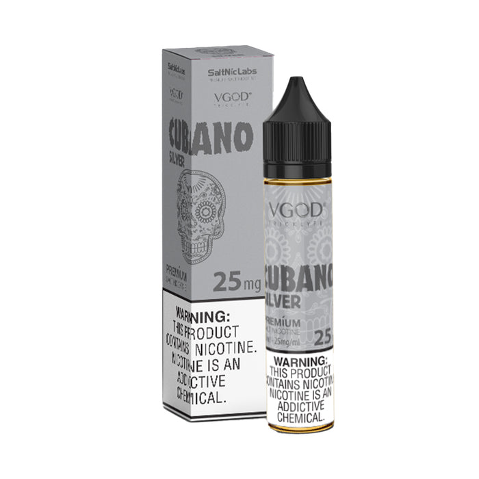 Cubano Silver 30ml Nic Salt E-Liquid by VGOD