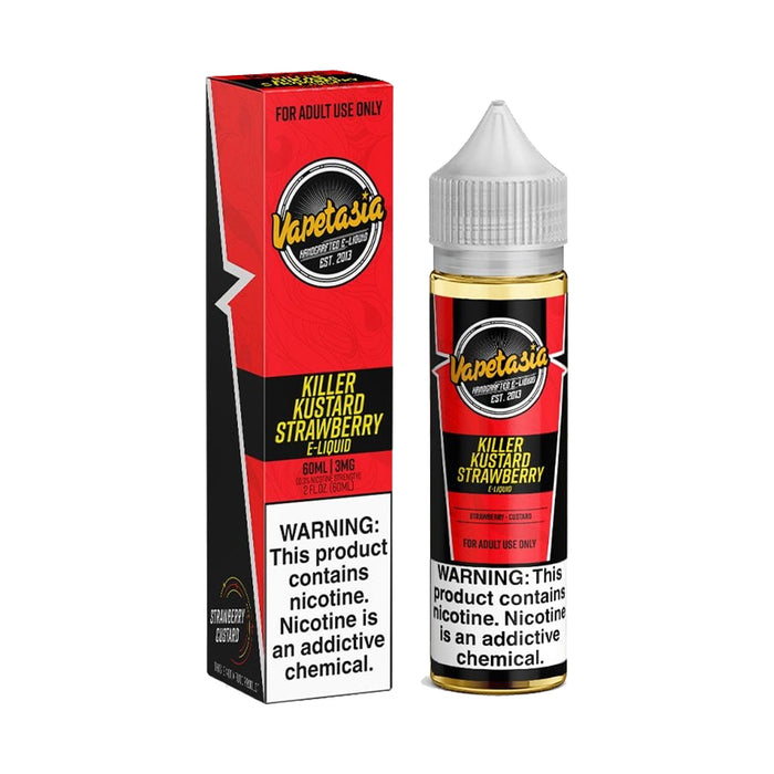 Killer Kustard Strawberry 60ml Shortfill E-Liquid by Vapetasia