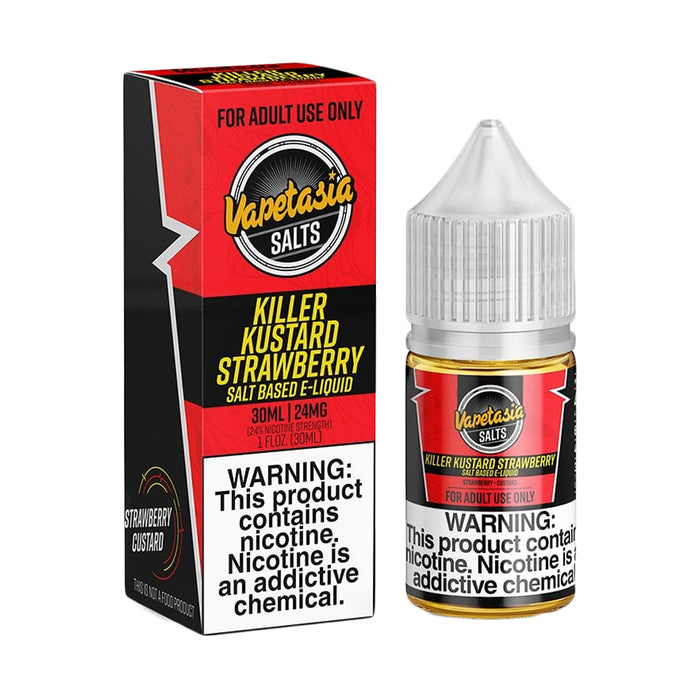 Killer Kustard Strawberry 30ml Nic Salt E-Liquid by Vapetasia