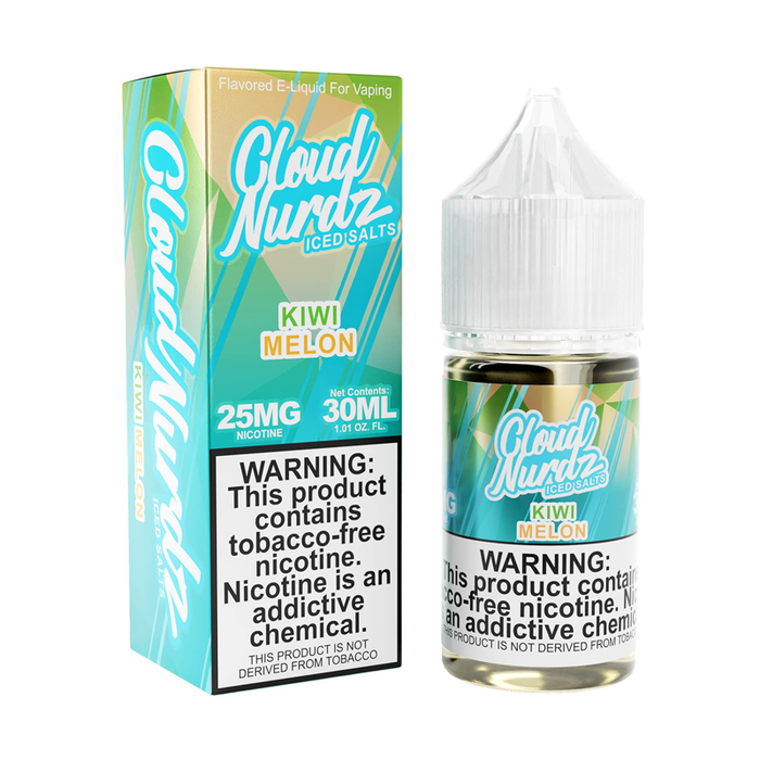 Iced Kiwi Melon 30ml Nic Salt E-Liquid by Cloud Nurdz