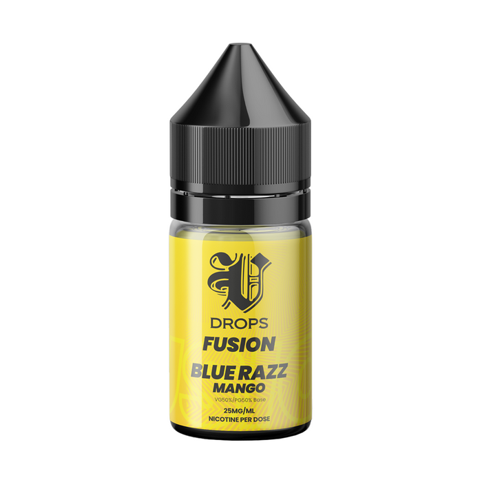 Blue Razz Mango 30ml Nic Salt E-Liquid Fusion Range by V Drops