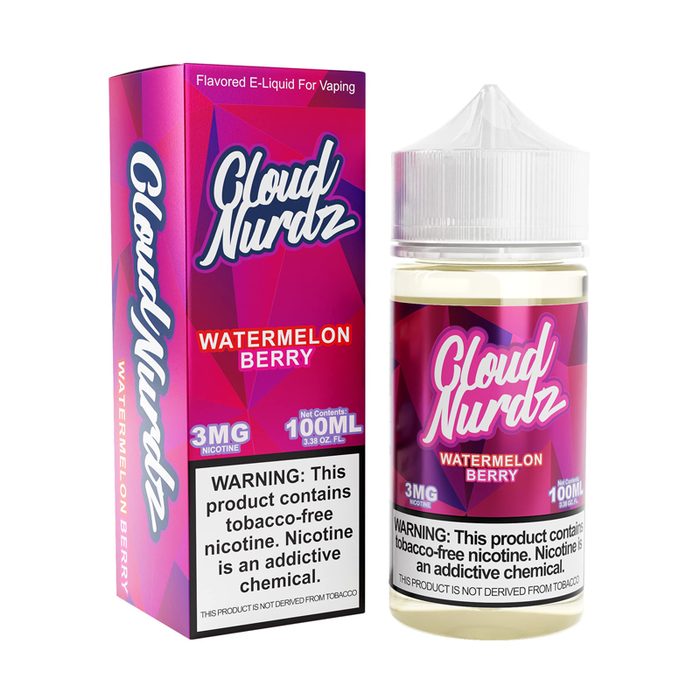 Iced Watermelon Berry 100ml Shortfill E-Liquid by Cloud Nurdz