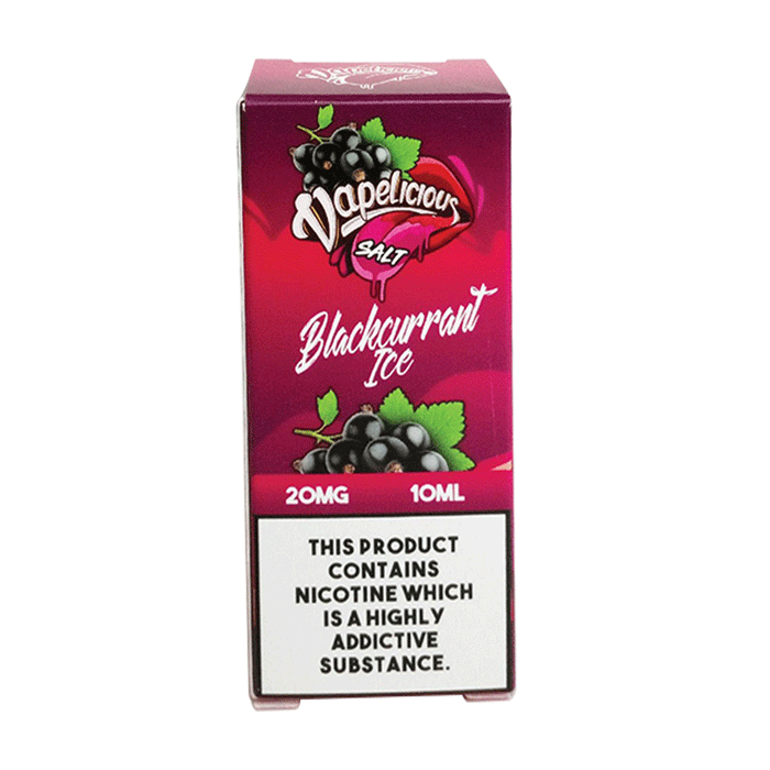 Blackcurrant Ice 10ml Nic Salt By Vapelicious