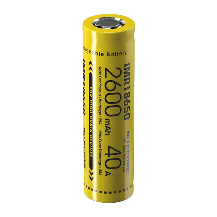 Nitecore Power - IMR 18650 Li-Ion Battery - 2600 mAh