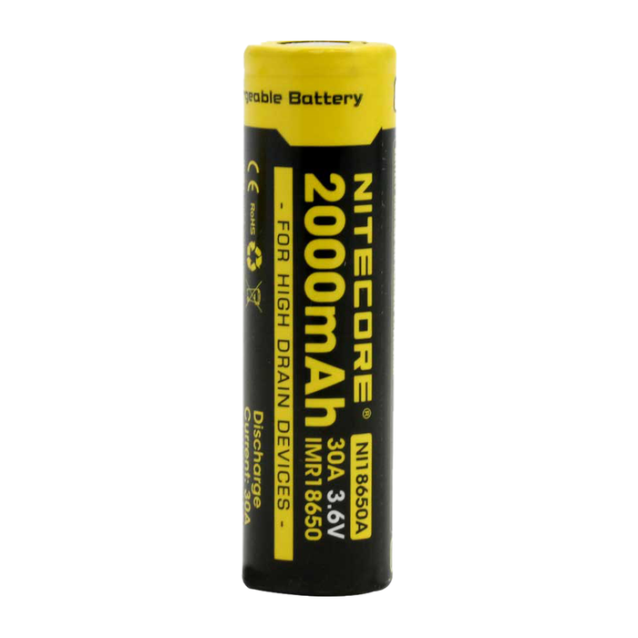 Nitecore - IMR 18650 Li-Ion Battery - 2000 mAh