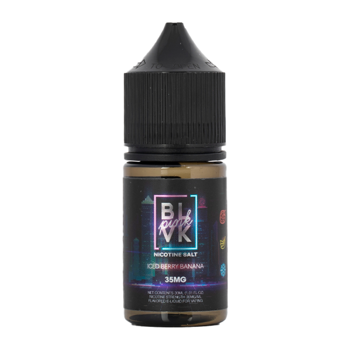 Iced Berry Banana 30ml Nicotine Salt Pink Series E-Liquid by BLVK