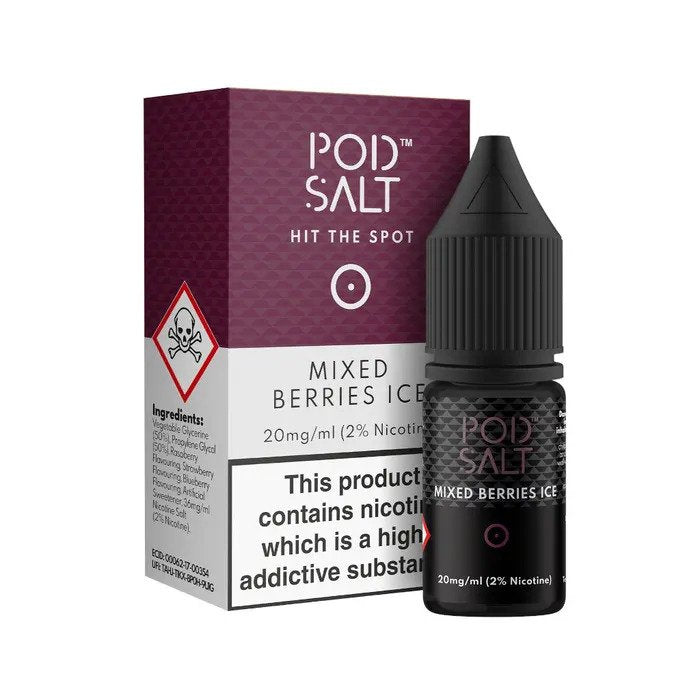 Mixed Berries Ice 30ml Nicotine Salt E-Liquid by Pod Salt