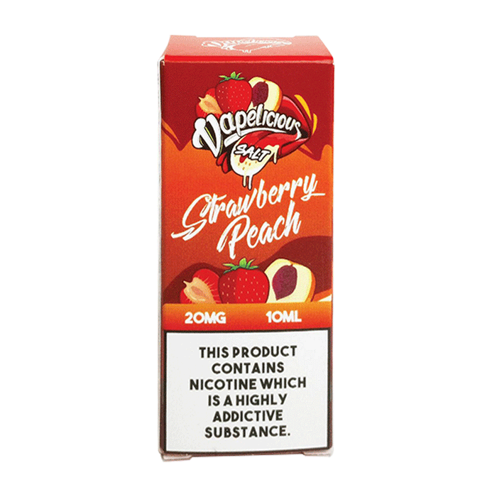 Strawberry Peach 10ml Nic Salt By Vapelicious