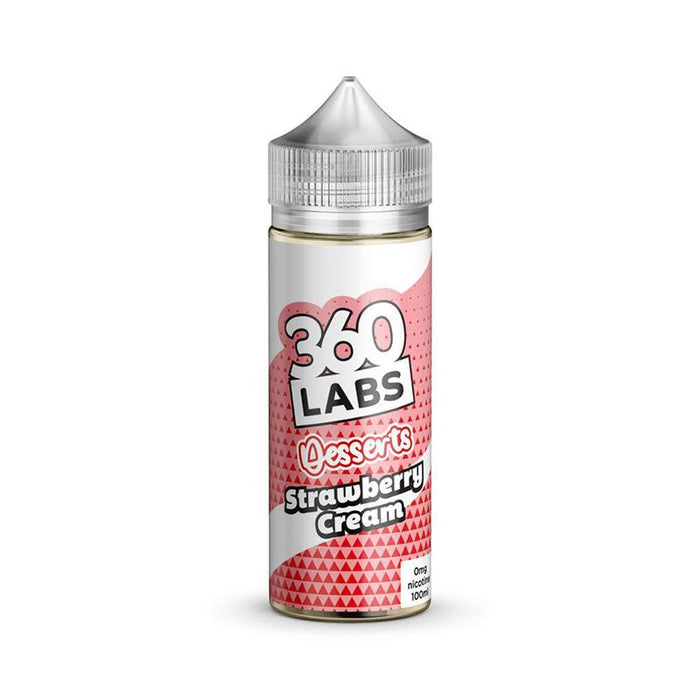 Strawberry Cream 100ml E-Liquid by 360 Lab