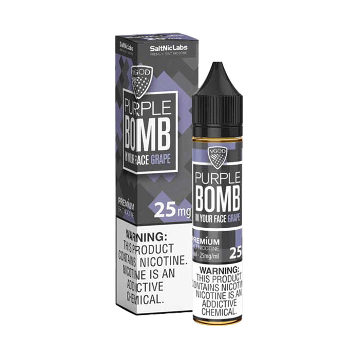 Purple Bomb 30ml Nic Salt E-Liquid by VGOD