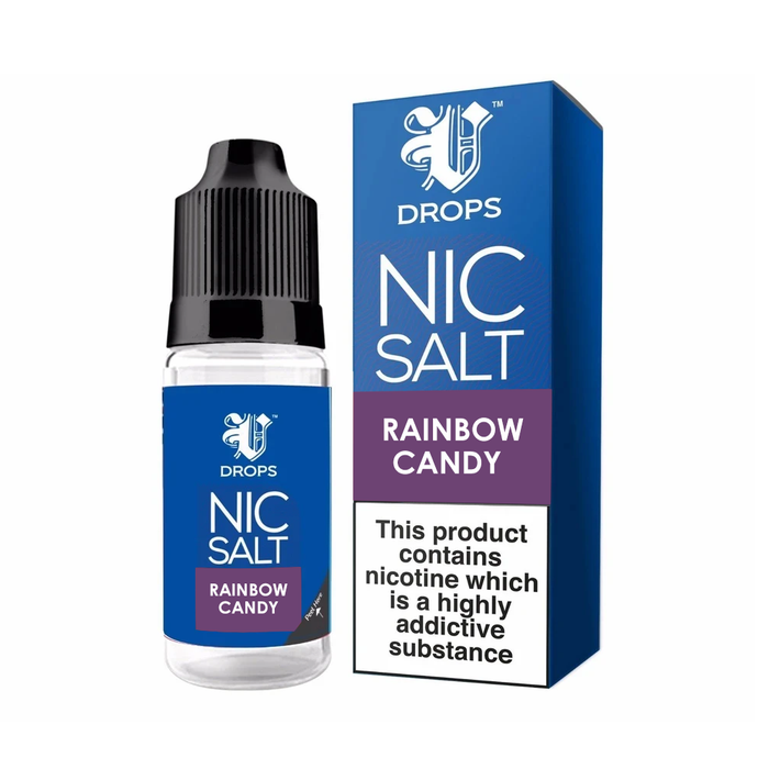 Rainbow Candy 10ml Nic Salt E-Liquid V Drops - Rainbow Range