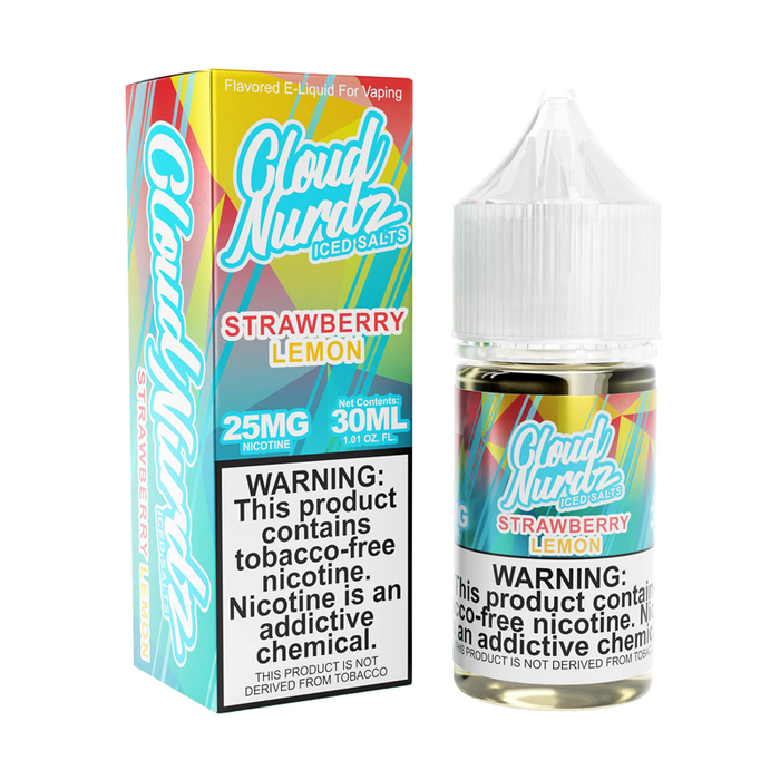Iced Strawberry Lemon 30ml Nic Salt E-Liquid by Cloud Nurdz
