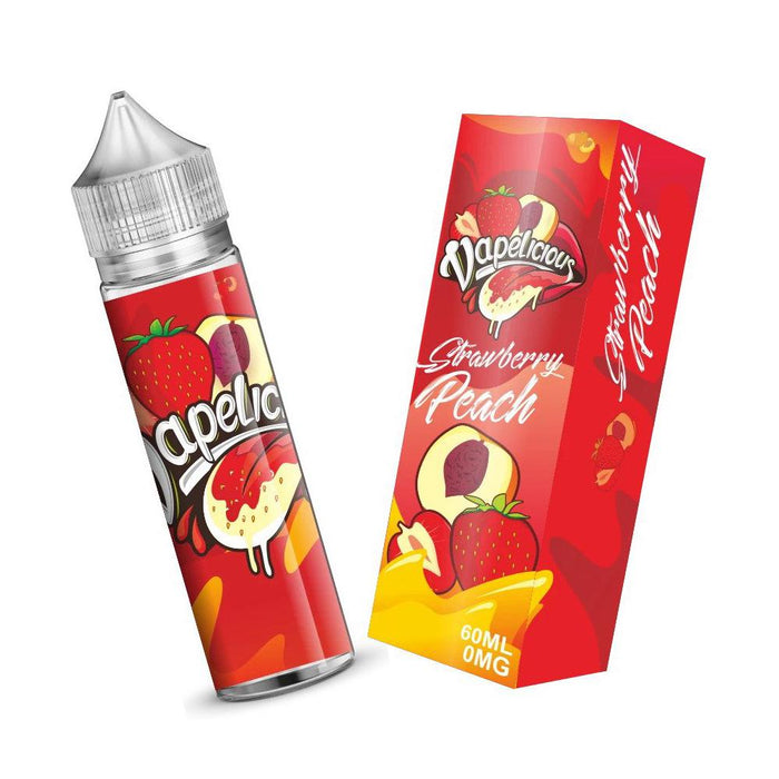 Strawberry Peach 50ml Shortfill By Vapelicious E-Liquids